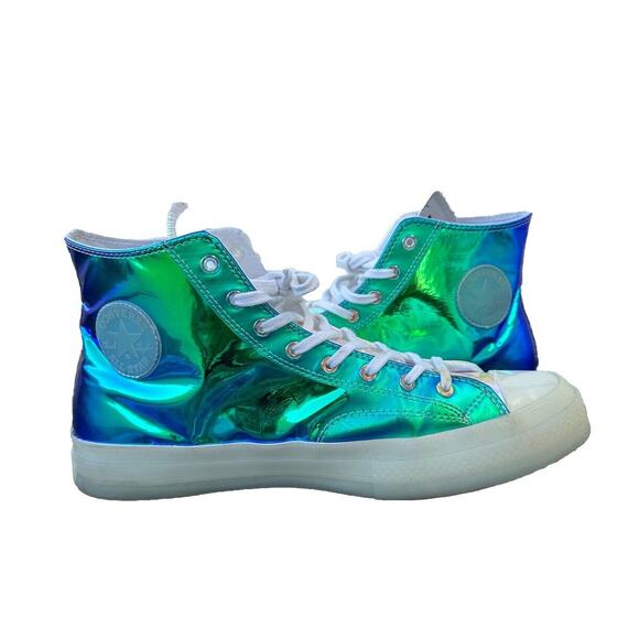 Converse Chuck 70 High Top White Iridescent Mens Size 12. 163786C - Picture 6 of 13